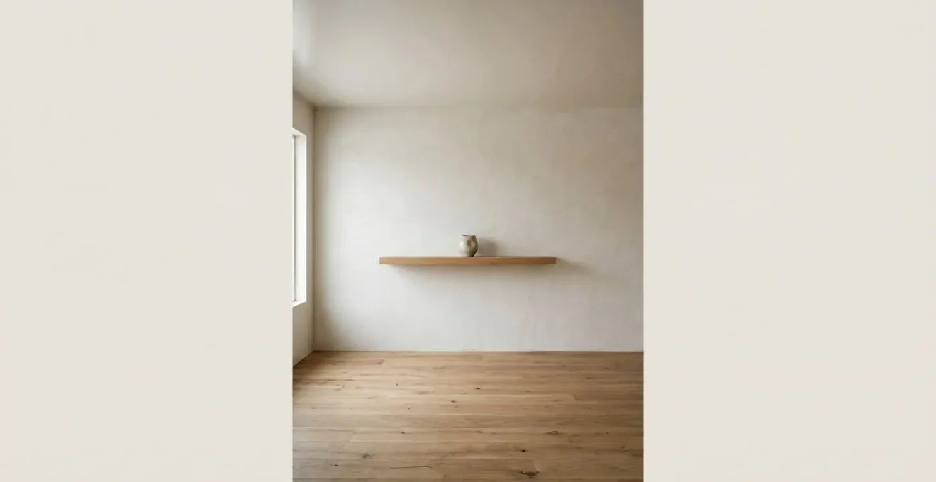 Minimalist composition showing vertical layering of varied neutral textures from matte to sheen