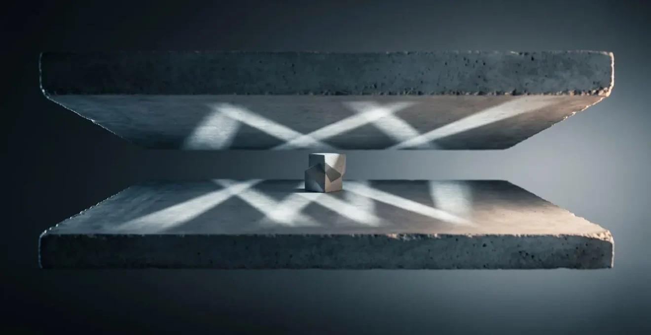 Symbolic representation of high-frequency sound waves bouncing between hard parallel surfaces